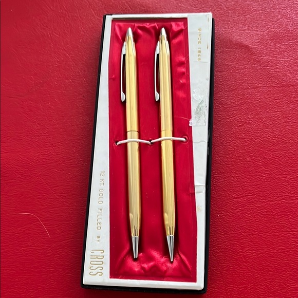 Cross 12 Kt Gold Filled Pen and Pencil Set in Box